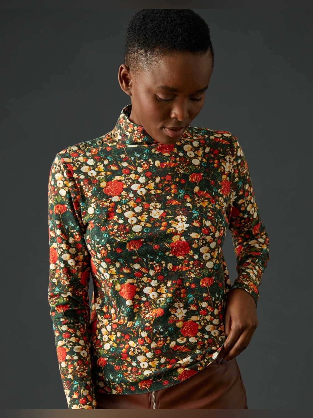 Anthropologie Maeve Turtleneck Top - Picture 2 of 7